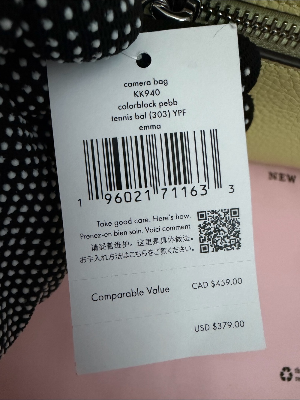 ✨ Kate Spade Emma Colorblock Pebbled Leather Camera Bag – NWT ✨ - Picture 5 of 5